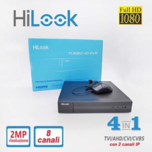 DVR 5in1 8 Canali + 2 IP 2 Megapixel